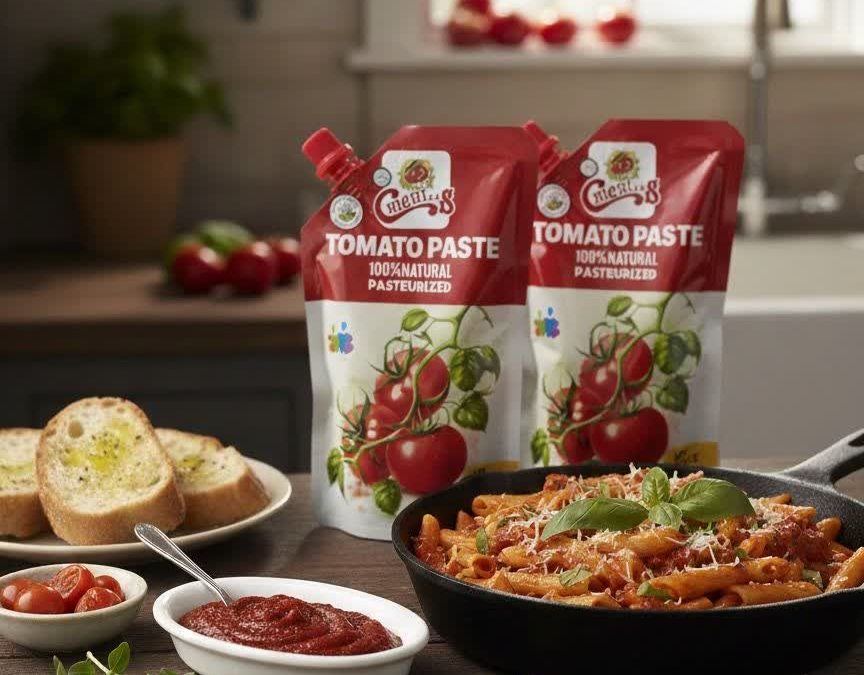 Discover ChiChiLas Tomato Paste Doypack with rich flavor and quality packaging for a fresh, convenient, and economical use.