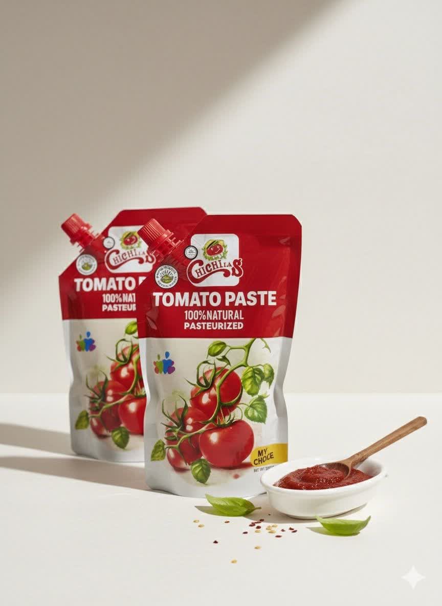 Discover high-quality, convenient Tomato Paste in Doypack Packaging that preserves freshness, taste, and ensures easy use.