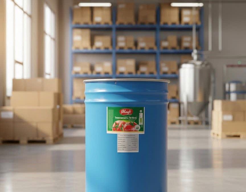 High Brix Aseptic Tomato Paste ideal for food industries and export, offering high quality, long shelf life, and cost efficiency.