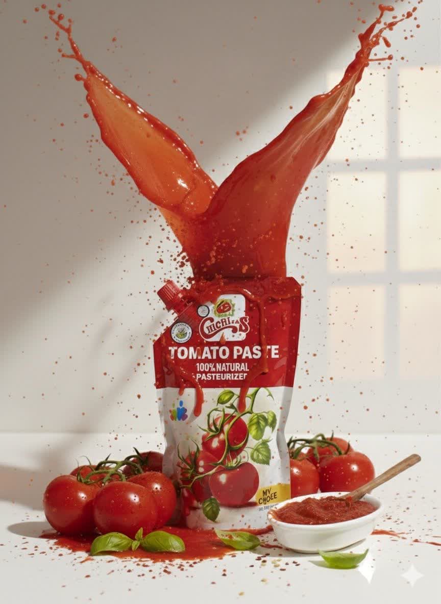 Discover the natural taste of Chi Chi Las Tomato Paste in 350g Packet. A high-quality, cost-effective choice for your daily meals.